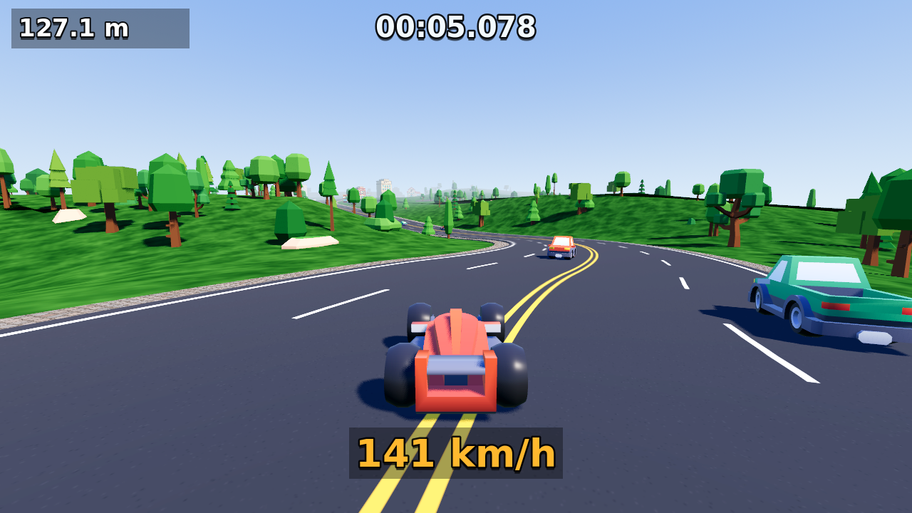 Turbo Racer — Endless Procedural City